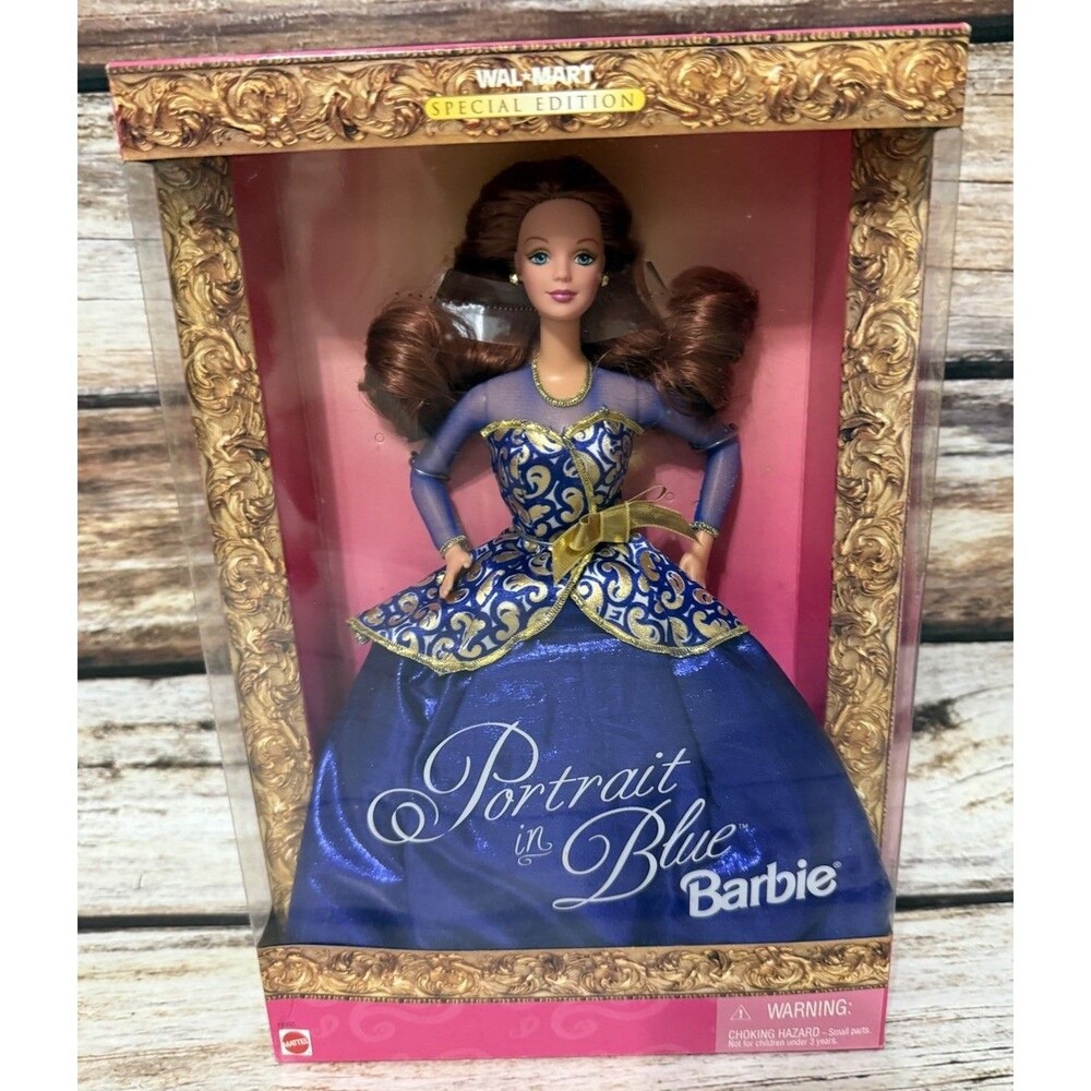 Portrait in Blue Barbie 1997 by Mattel #19355 NIB